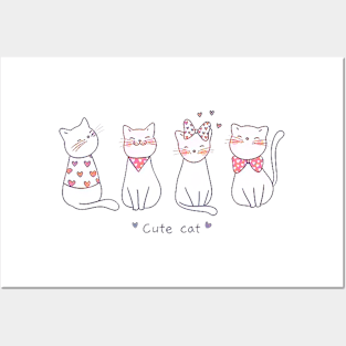 Cute Cat Posters and Art